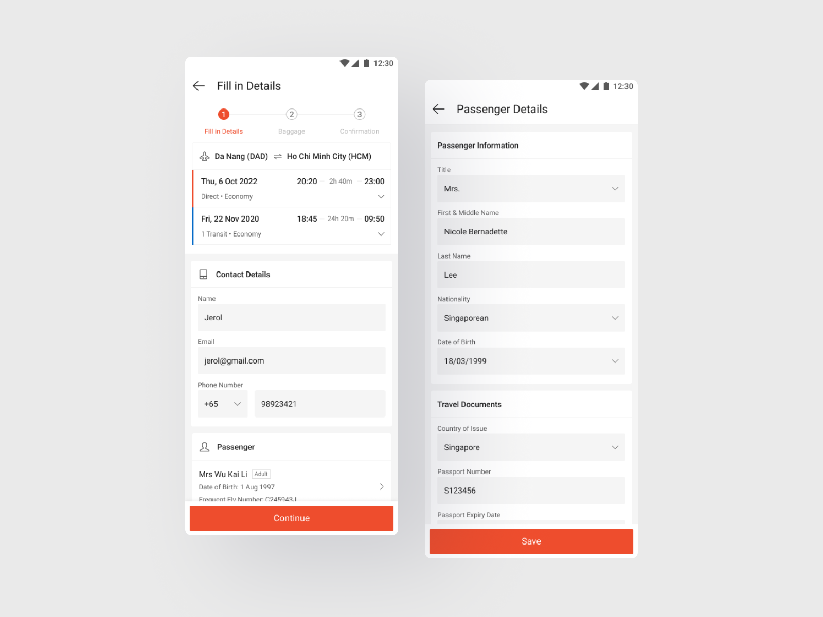 Shopee Design Challenge: Fill In Details Page